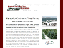 Tablet Screenshot of kychristmastreefarms.com